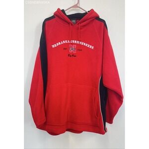 Pro edge Red Men's Nebraska‎ Cornhuskers fleece hoodie - Size XL